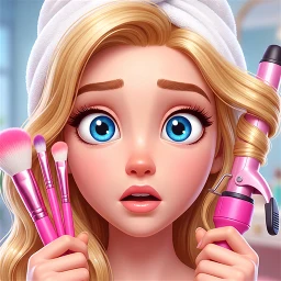 Значок Beauty Tiles: Story & Makeover
